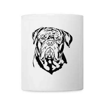 BORDEAUXDOGGE Portrait Hunde Wilsigns - Tasse - Weiß - Vorne