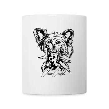 CHINESE CRESTED hairless Hunde Hund Wilsigns - Tasse - Weiß - Vorne
