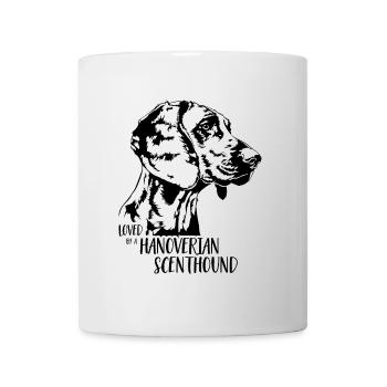 Loved by a Hanoverian Scenthound Dog Saying Dogs - Mug - white - Front