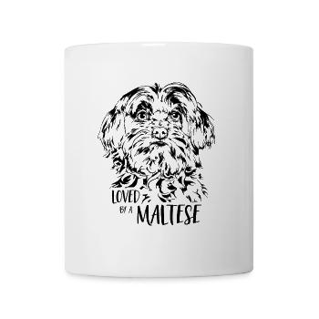 Loved by a Maltese Dog Saying Dogs Wilsigns - Mug - white - Front