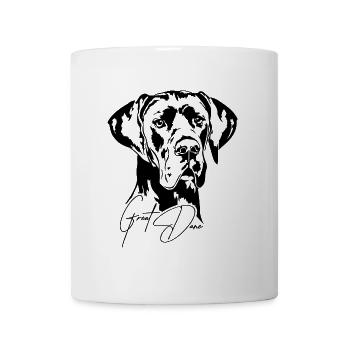 Grand Danois Portrait Chien Portrait Chiens Wilsigns - Mug blanc - blanc - Devant