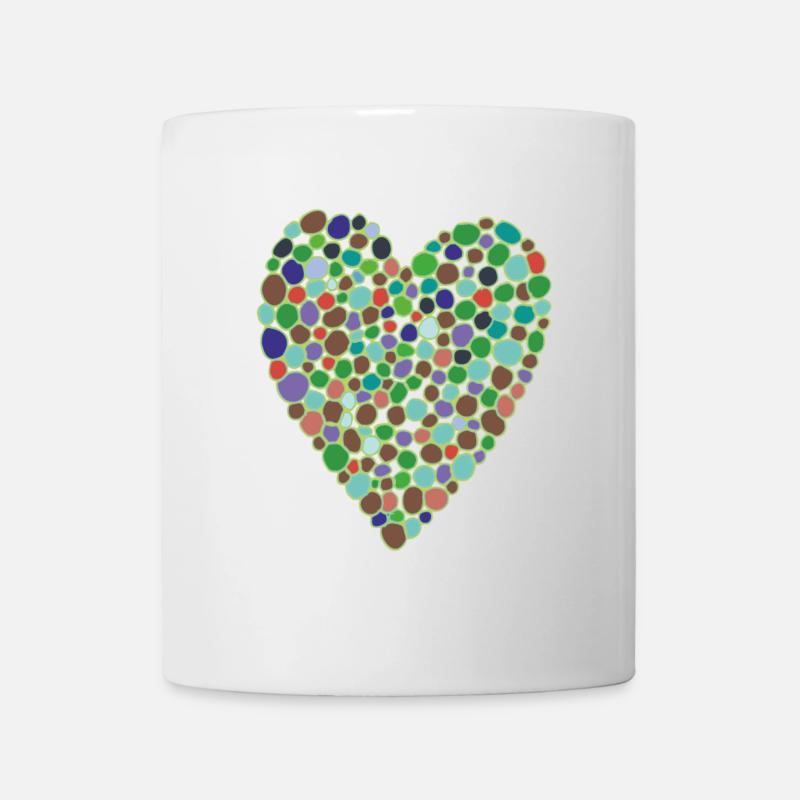 Heart Green - Mug - white