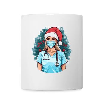 Frohe Weihnachten Krankenschwester - Tasse - Weiß - Vorne