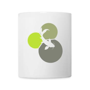 Koi Fisch Fischer - Tasse - Weiß - Vorne