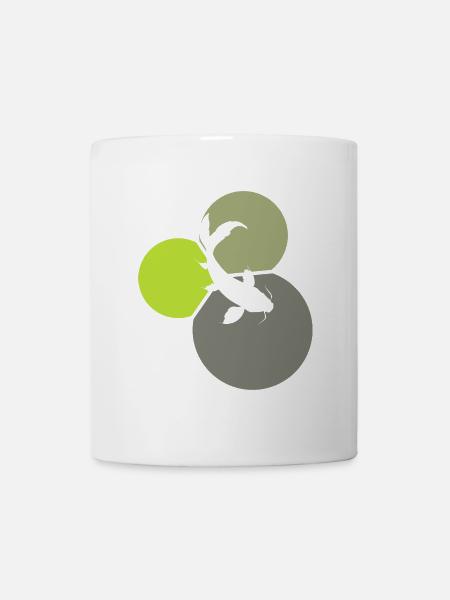 Koi Fisch Fischer - Tasse - Weiß