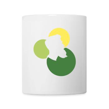 Gentleman moustachu Monsieur - Mug blanc - blanc - Devant