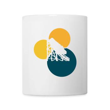 montagnes russes, grande roue, montagnes russes - Mug blanc - blanc - Devant