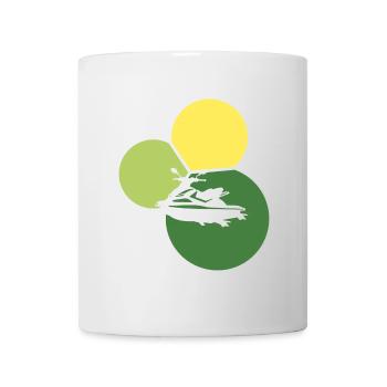 Wasserski Wassersport Boot - Tasse - Weiß - Vorne