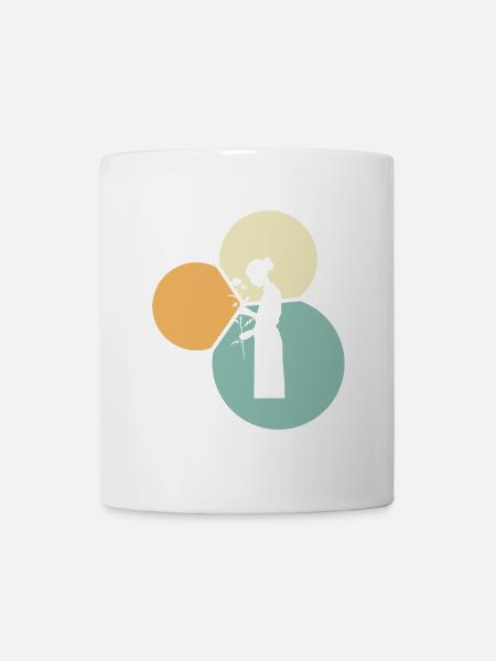 Blumenstrau Flower Power - Tasse - Weiß