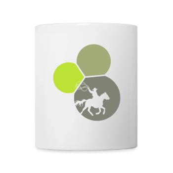 Lasso de rodéo occidental - Mug blanc - blanc - Devant