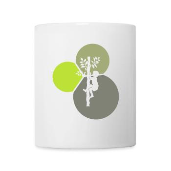 Klettern Aufstieg Kletterer - Tasse - Weiß - Vorne