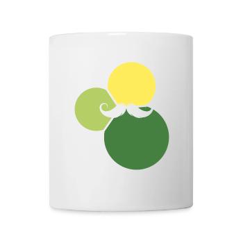 Poils du visage Moustache Hipster - Mug blanc - blanc - Devant