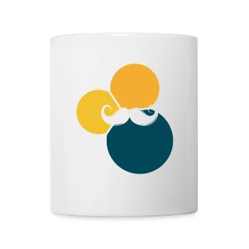 Mustache Hipster - Mug - white - Front
