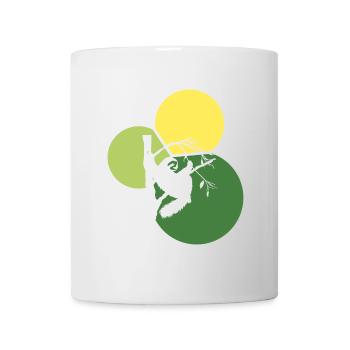Faultier Entspannen - Tasse - Weiß - Vorne