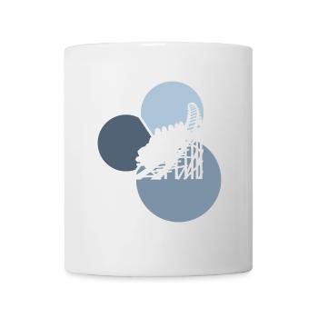 Grande roue de montagnes russes Lukas - Mug blanc - blanc - Devant