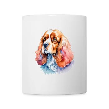 Cocker américain Épagneul Aquarelles - Mug blanc - blanc - Devant