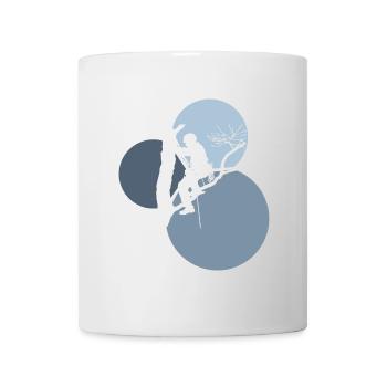 Kletteraffe Ausrüstung - Tasse - Weiß - Vorne