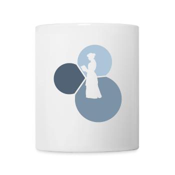 Livre de roman Bookworm - Mug blanc - blanc - Devant