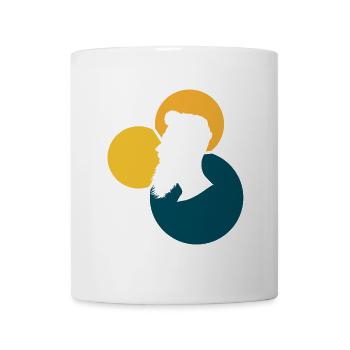 Barbe Moustache - Mug blanc - blanc - Devant