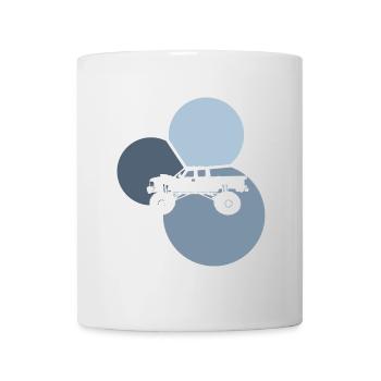 Pneu remorque tout-terrain - Mug blanc - blanc - Devant