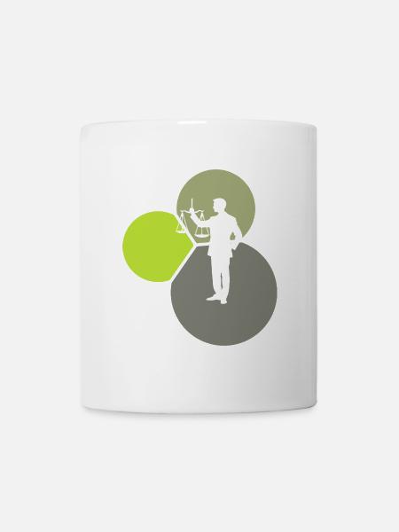 Richter Absatz Recht - Tasse - Weiß
