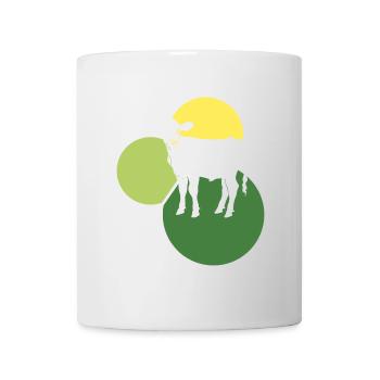 Végétalien, sain, à base de plantes - Mug blanc - blanc - Devant