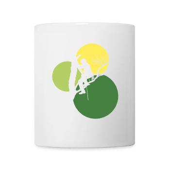 Ausruestung Kletteraffe Steigeisen - Tasse - Weiß - Vorne