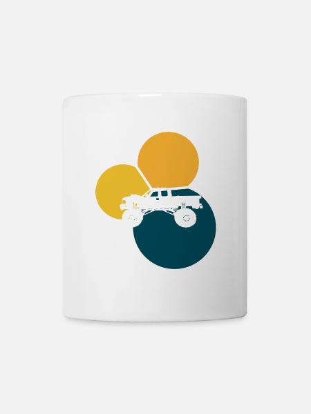 Monstertruck Reifen - Tasse - Weiß