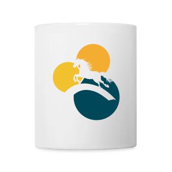Unicorn Einhorn Pferde - Tasse - Weiß - Vorne