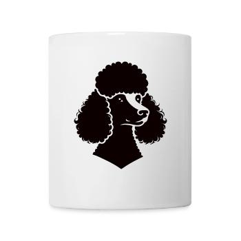 Design de caniche noir - Pour tous les fans de caniche - Mug blanc - blanc - Devant