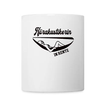 Hörakustikerin in Rente Rentenbeginn Hörakustik - Tasse - Weiß - Vorne