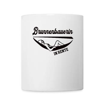 Brunnenbauerin in Rente Rentenbeginn Brunnenbau - Tasse - Weiß - Vorne