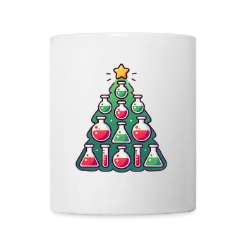 Chimie Conception d’arbre de Noël - Mug blanc - blanc - Devant