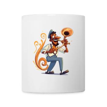 Trombone Troubadour - Mug - white - Front