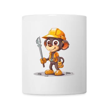 Construction Monkey - Mug - white - Front