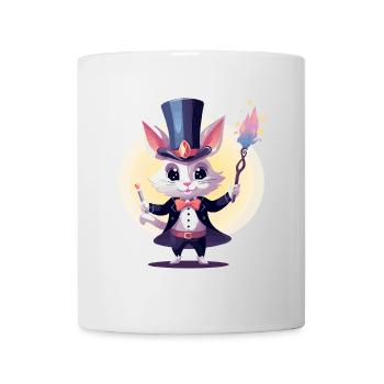 Lièvre magicien - Mug blanc - blanc - Devant
