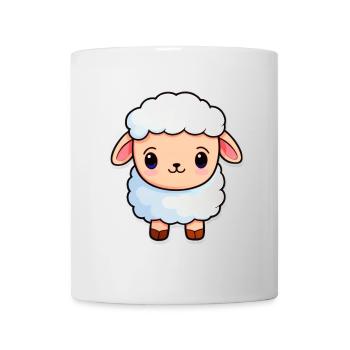 Mouton Kawaii mignon - Mug blanc - blanc - Devant