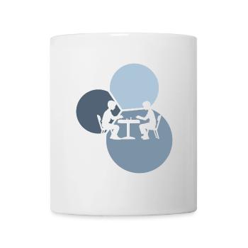 Board games, dice, community games - Mug - white - Front