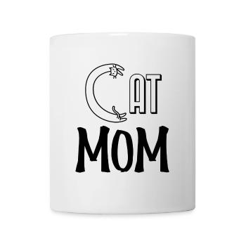 Cat mom. Maman d'un chat. - Mug blanc - blanc - Devant
