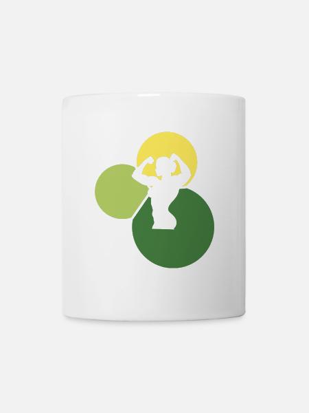 Bodybuilding Gewichte Kraftsport - Tasse - Weiß