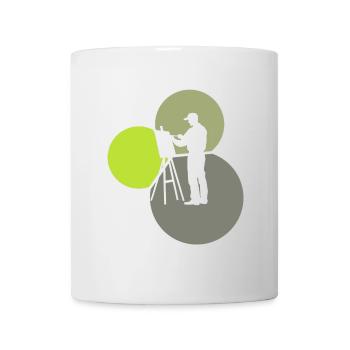 Pinceau Peinture Aquarelle - Mug blanc - blanc - Devant
