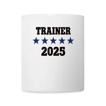 2025 Trainer Beruf Training Arbeit Sport Fußball - Tasse - Weiß - Vorne
