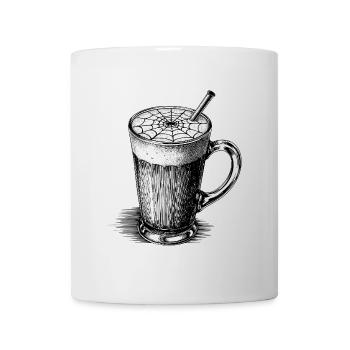 Illustration Latte Macchiato – Café d’Halloween - Mug blanc - blanc - Devant