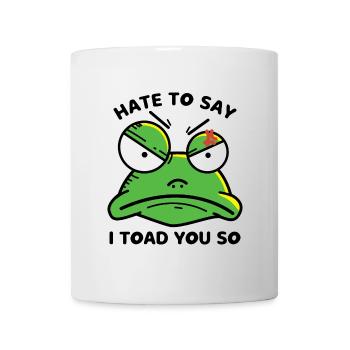 Graphique amusant de grenouille animale - Mug blanc - blanc - Devant
