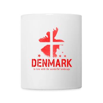 denmark 2024 red white - Tasse - Weiß - Vorne