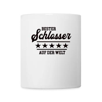 Bester Schlosser Weltbester Handwerker Schlosserei - Tasse - Weiß - Vorne