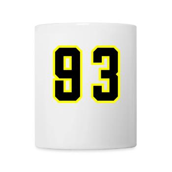 93 Number Jersey - Mug - white - Front