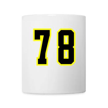 78 Number Jersey - Mug - white - Front