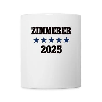 Zimmerer 2025 Beruf Zimmermann Lehre Lehrling - Tasse - Weiß - Vorne