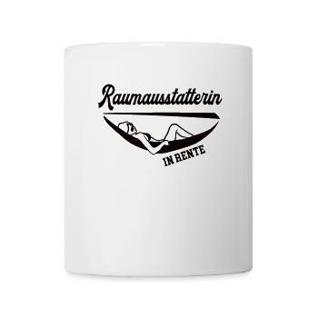 Raumausstatterin in Rente Rentenbeginn Ruhestand - Tasse - Weiß - Vorne